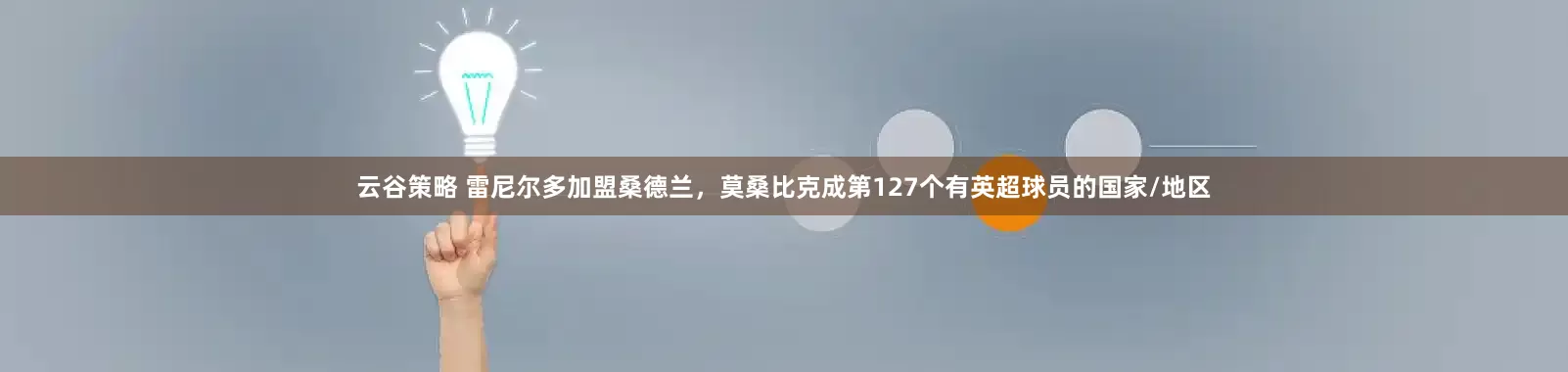 云谷策略 雷尼尔多加盟桑德兰，莫桑比克成第127个有英超球员的国家/地区