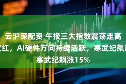 云沪深配资 午报三大指数震荡走高全线收红，AI硬件方向持续活跃，寒武纪飙涨15%